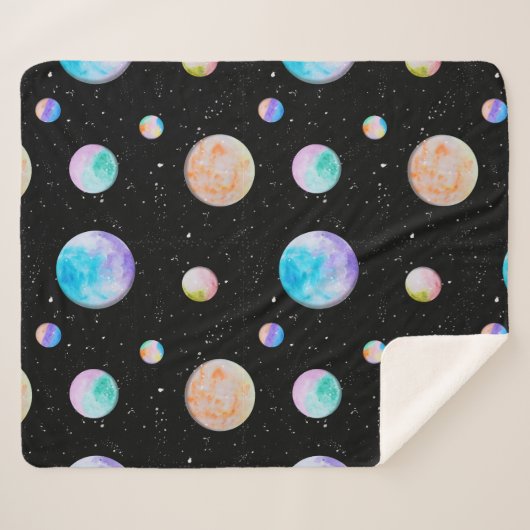 Cobertor Linha Galáxia de Tinta Sherpa Deken (Voorkant (horizontaal))
