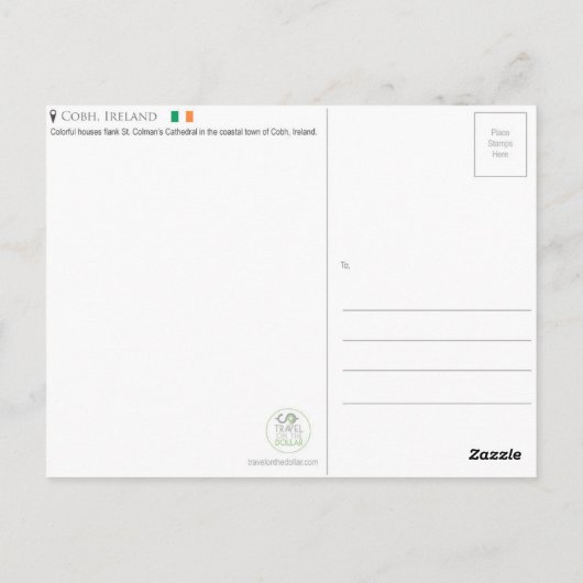Cobh, Ierland Briefkaart (Achterkant)