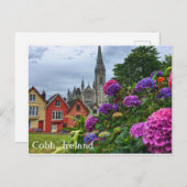 Cobh Ierland, Hydrangea hortensia's, Briefkaart (Voorkant / Achterkant)