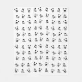 Cobija panda fleece deken (Voorkant)