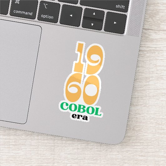 Cobol 1960 Era The Birth of Legacy Code Sticker (Detail)