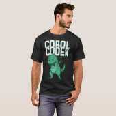COBOL Coder Dinosaur Programmer Essential T-Shirt (Voorkant volledig)