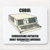 COBOL Cumbersome verouderd Badly Organised Languag Muismat (Voorkant)