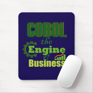 Cobol de motor van het bedrijfsleven muismat