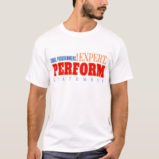 COBOL Expert Uitvoeren Verklaring Klassieke Coderi T-shirt (Voorkant)