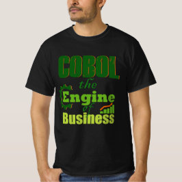 Cobol is de motor van het bedrijfsleven t-shirt