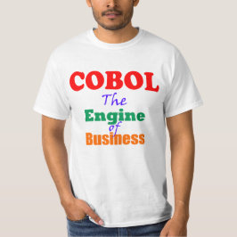 Cobol is de motor van het bedrijfsleven t-shirt