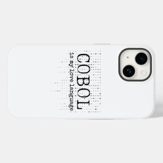 Cobol is mijn liefdestaal.b Case-Mate iPhone case (Achterkant (horizontaal))