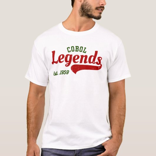 COBOL Legenden Est. 1959 – Een Retro Tech T-shirt (Voorkant)