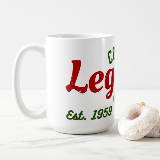 COBOL Legends Est. 1959 – A Retro Tech Sticker Koffiemok (Met donut)