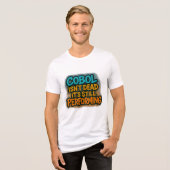 Cobol presteert nog steeds Tri-Blend shirt (Voorkant volledig)