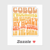Cobol-programma's zijn in Banking Business Sticker (Vel)
