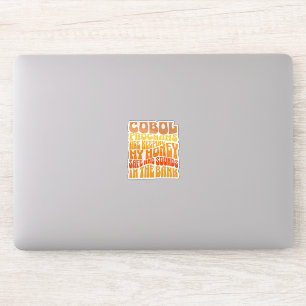 Cobol-programma's zijn in Banking Business Sticker