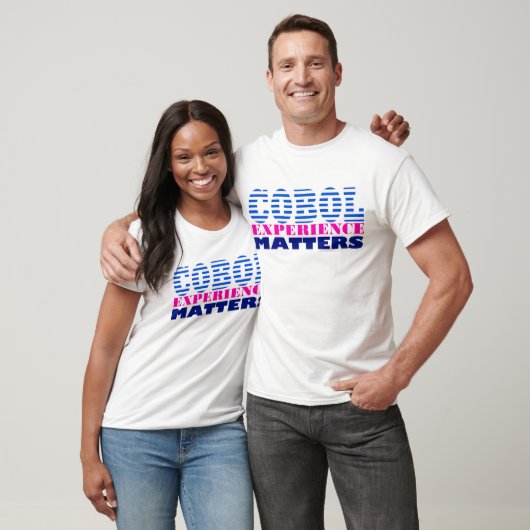 Cobol programmeerervaring t-shirt (Unisex)