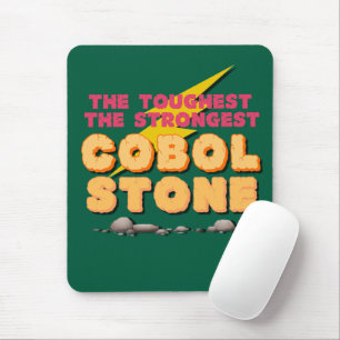 Cobol Programmeertaal als een sterke steen  Muismat
