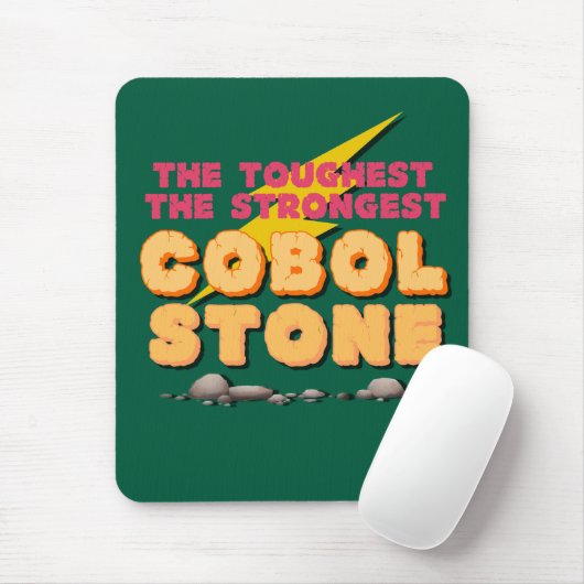 Cobol Programmeertaal als een sterke steen Muismat (Met muis)