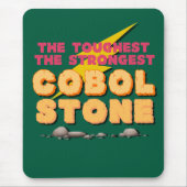 Cobol Programmeertaal als een sterke steen Muismat (Voorkant)