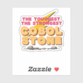 Cobol-programmeertaal als een sterke steen sticker (Vel)