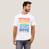 Cobol Programmeertaal Basis Werkwoorden T-shirt (Voorkant volledig)