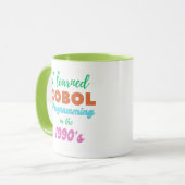 COBOL-programmeertaal geleerd in de jaren 90 Mok (Voorkant links)