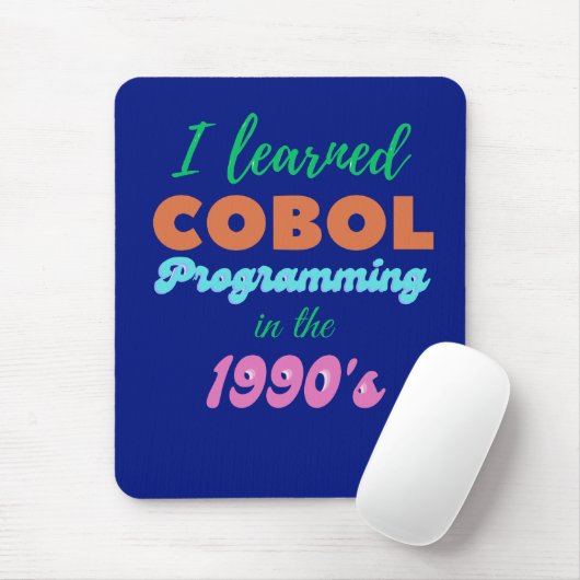 COBOL-programmeertaal geleerd in de jaren 90 Muismat (Met muis)