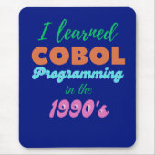 COBOL-programmeertaal geleerd in de jaren 90 Muismat (Voorkant)