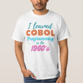 Cobol programmeertaal in de jaren zestig t-shirt