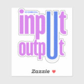 Cobol Programmeertaal Input Output Sectie Sticker (Vel)