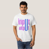 Cobol Programmeertaal Input Output Sectie T-shirt (Voorkant volledig)