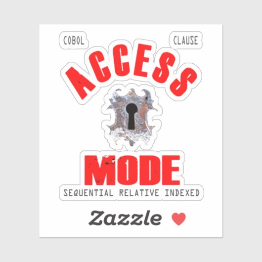Cobol Programmeertoegang Modus Sticker (Vel)