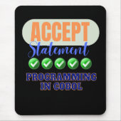Cobol Programmeren Met Accept Statement Muismat (Voorkant)