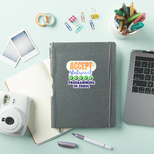 Cobol Programmeren Met Accept Statement Sticker (iPad Cover)