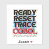 Cobol Programmeren Reset Trace Sticker (Vel)