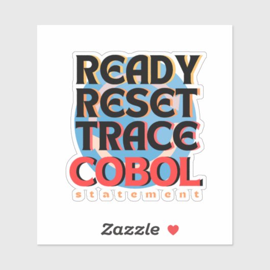 Cobol Programmeren Reset Trace Sticker (Vel)