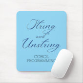 Cobol Programmeren String en Unstring Werkwoord Muismat (Met muis)