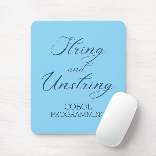 Cobol Programmeren String en Unstring Werkwoord Muismat (Met muis)