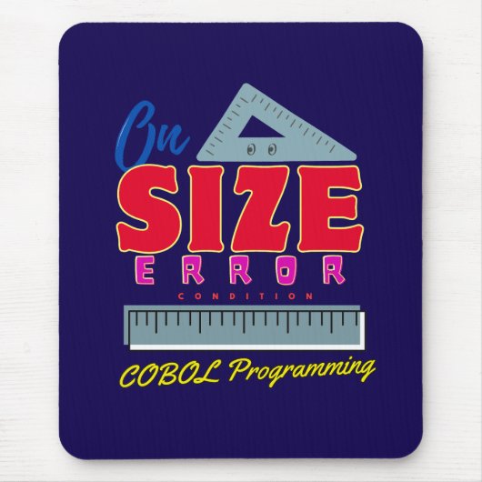 Cobol-programmering bij Size Error-conditie Muismat (Voorkant)