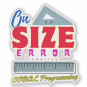 Cobol-programmering bij Size Error-conditie Sticker (Voorkant)