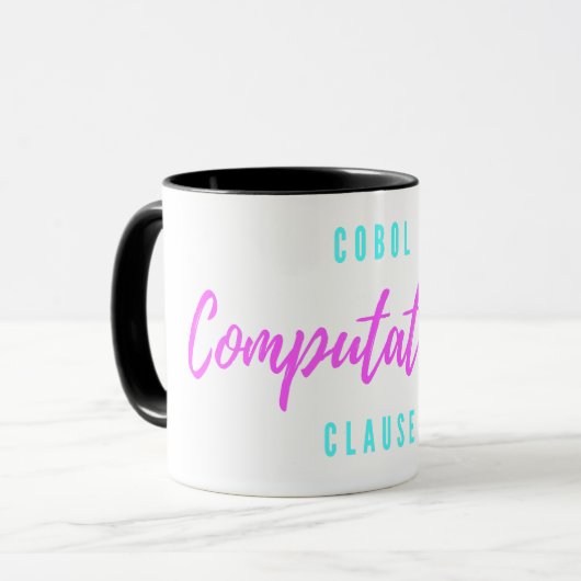 Cobol-programmering Computationeel gebruik clausul Mok (Voorkant links)