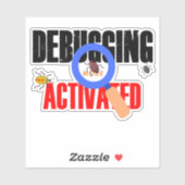 Cobol-programmering Debug-modus geactiveerd Sticke Sticker (Vel)