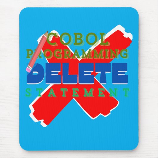 Cobol-programmering Delete Statement Muismat (Voorkant)