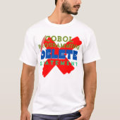 Cobol-programmering Delete-statement T-shirt (Voorkant)