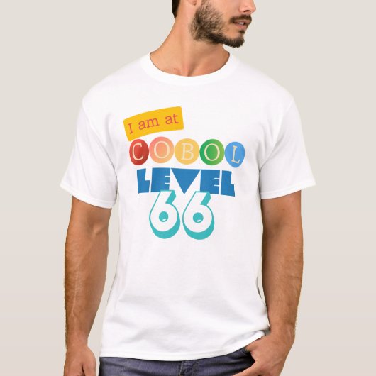 Cobol-programmering niveau 66 t-shirt (Voorkant)