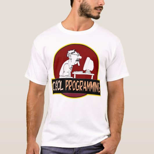 COBOL-programmeur - Oude-school coderingslegende T-shirt (Voorkant)