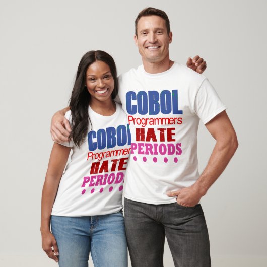 Cobol-programmeurs haten punten t-shirt (Unisex)
