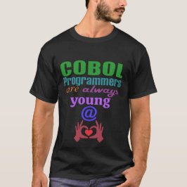 Cobol-programmeurs zijn altijd jong van hart t-shirt