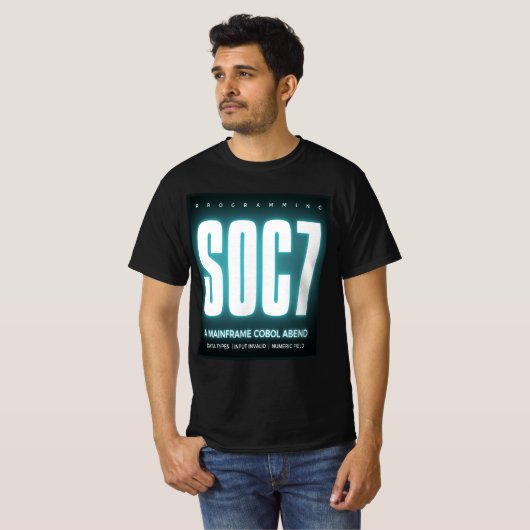 Cobol Programming Abend Soc7 T-shirt (Voorkant volledig)