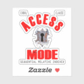 Cobol Programming Access Mode Sticker (Vel)