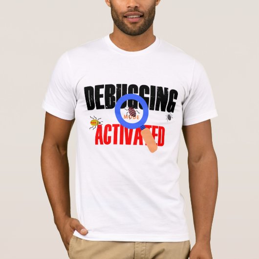 Cobol Programming Debug Mode geactiveerd T-shirt (Voorkant)
