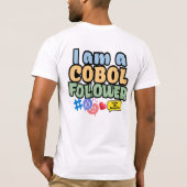 Cobol Programming Language Follower T-shirt (Achterkant)